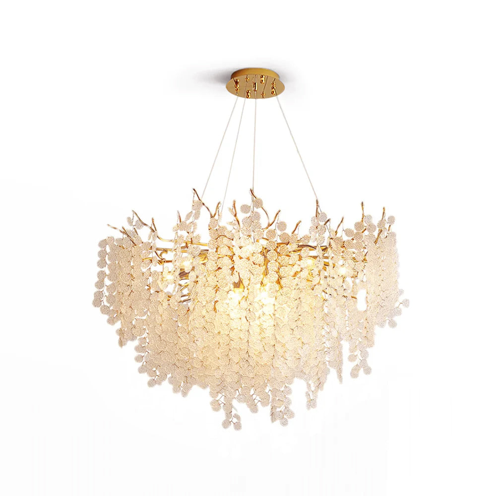 Shiro Noda Glass Coin Chandeliers