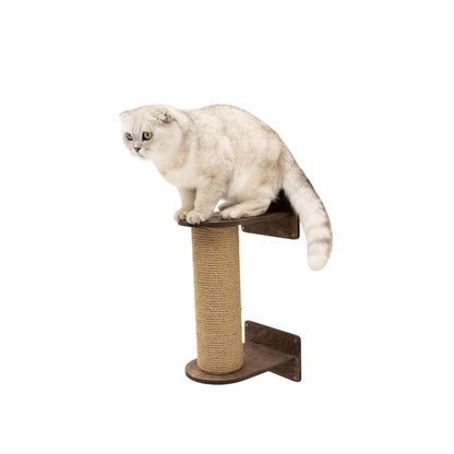Small Cat Tree – Dark Walnut