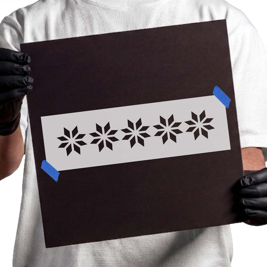 Snowflake Pattern Stencil