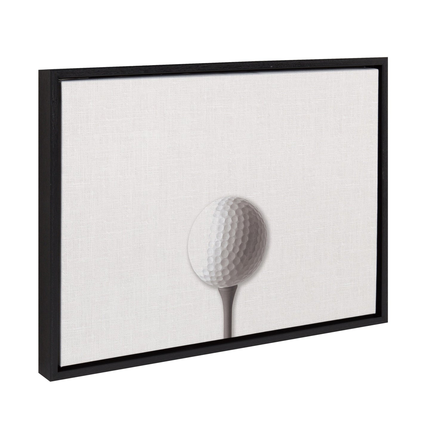 Sylvie Horizontal Golf Ball Portrait Framed Canvas, Black 18x24