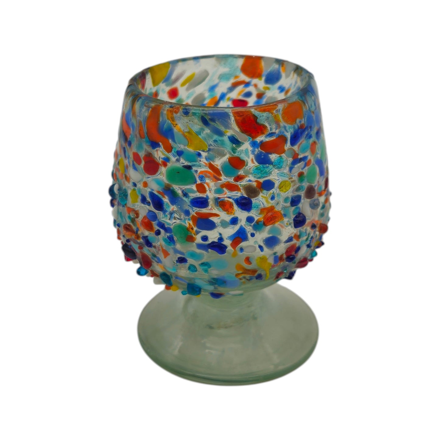 Confetti Rock Shot Glass | Handmade Mexican Cognac-Style Glass