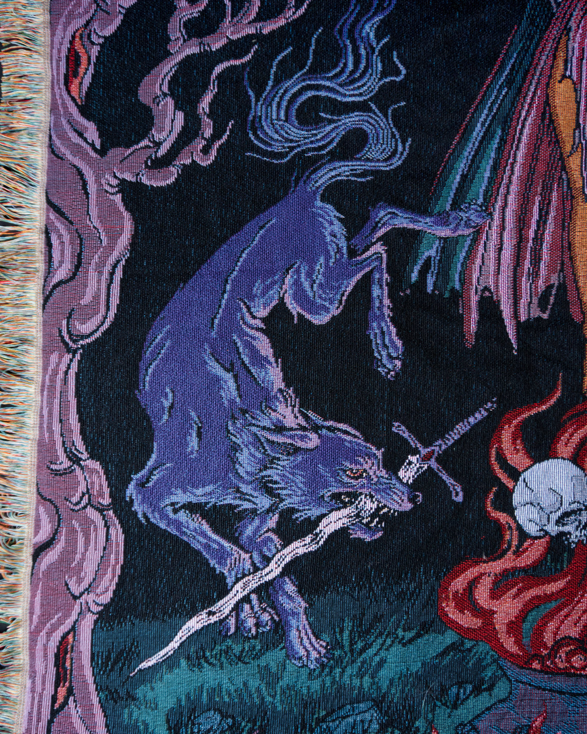 Thirteenth Hour - Moon Witch Woven Blanket