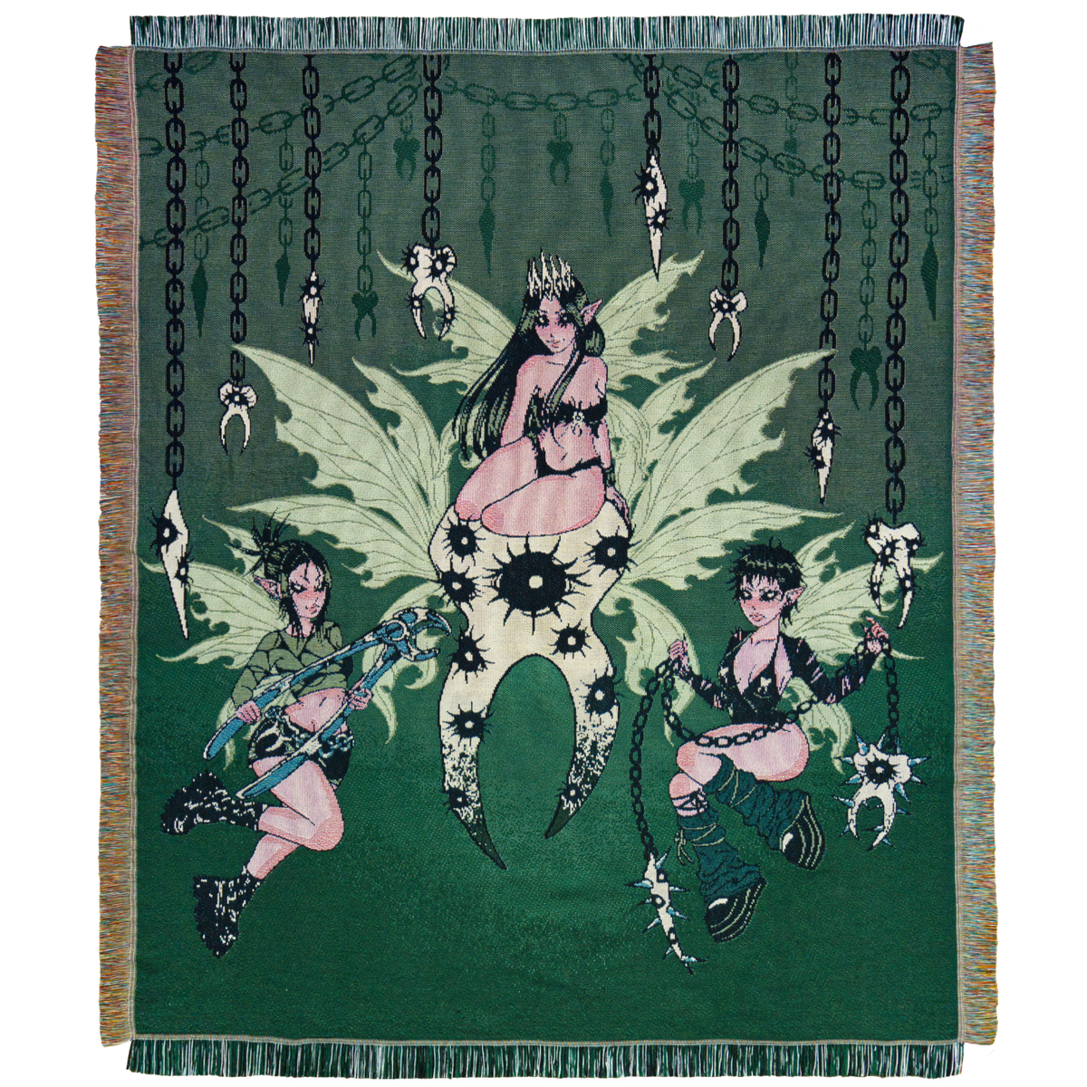 Tooth Decay - Dark Fairy Woven Blanket