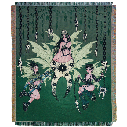 Tooth Decay - Dark Fairy Woven Blanket