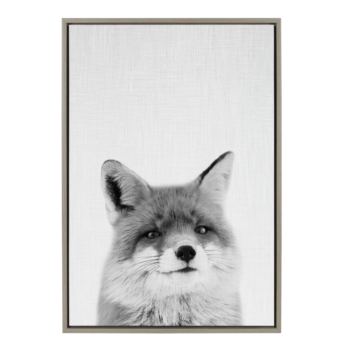 Sylvie Fox Portrait Framed Canvas by Simon Te Tai