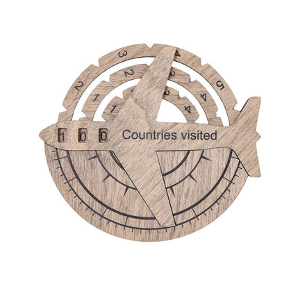 Travel Tracker 3D Wooden World Map