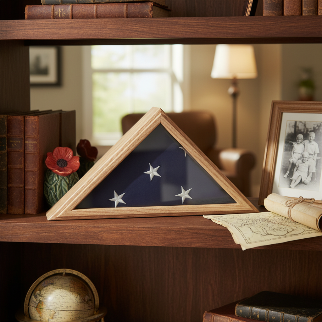 Capitol Flag Case Fit 3ft x 5ft Flag Oak