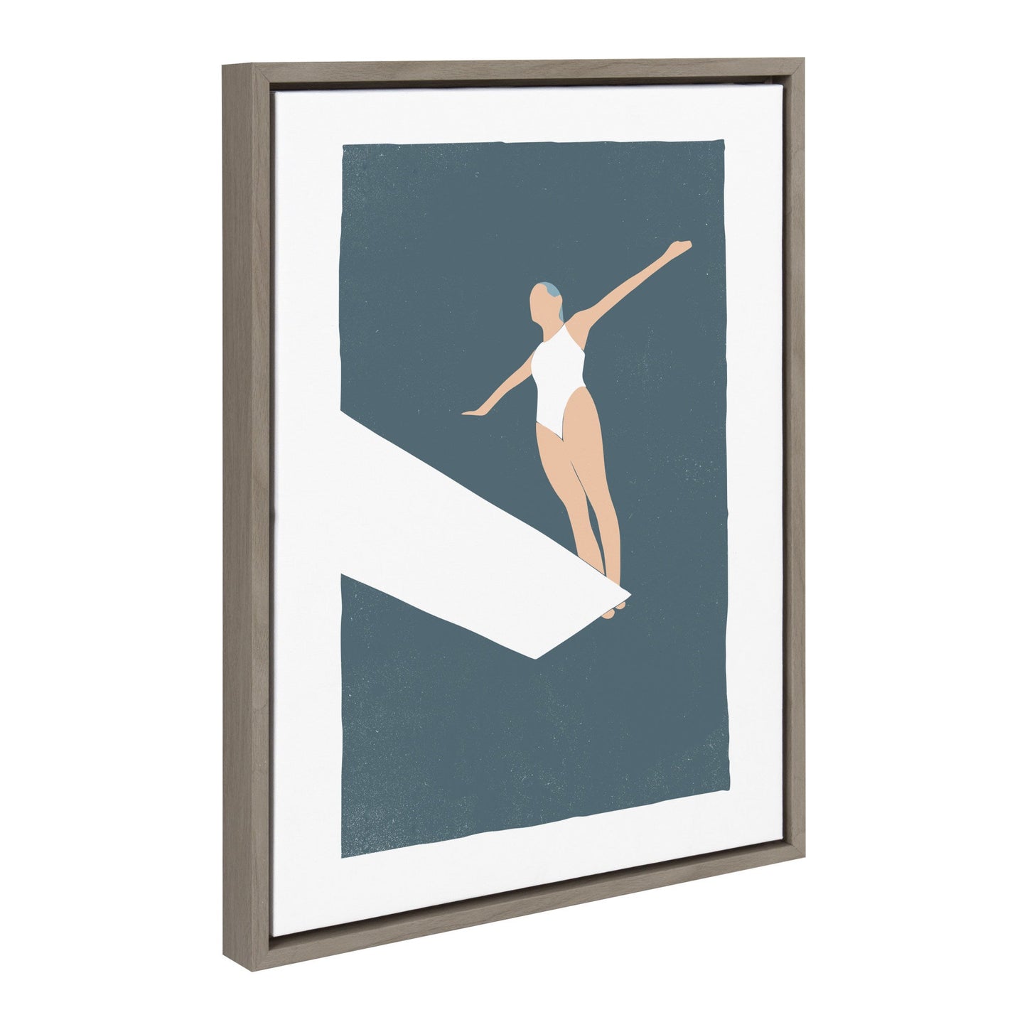 Sylvie Contemplation Framed Canvas by Rocket Jack