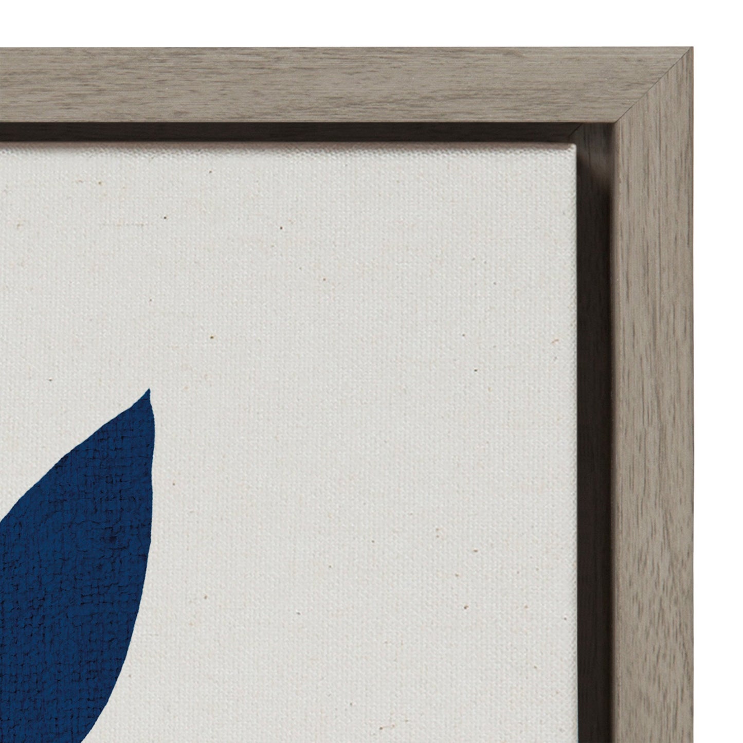 Sylvie Blue Botanical Framed Canvas, Gray 23x33