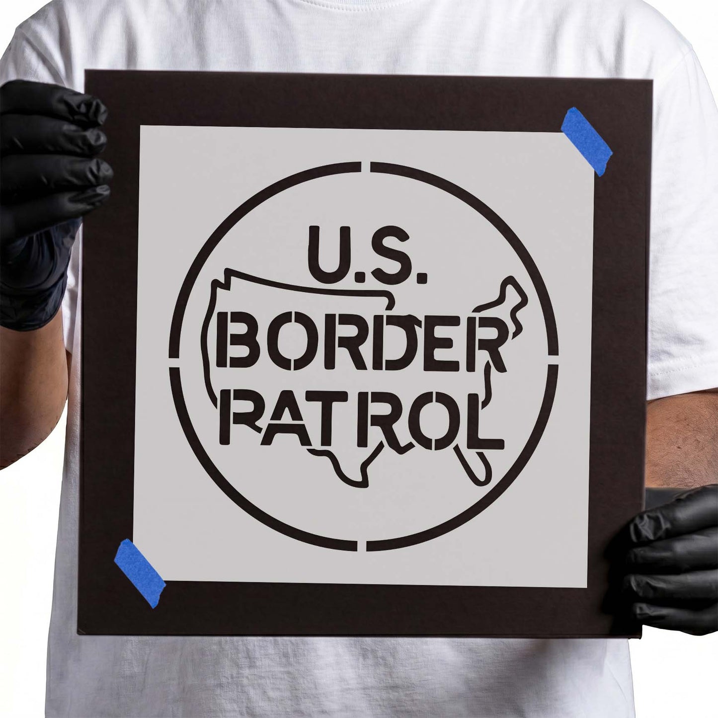 US Border Patrol Logo Stencil