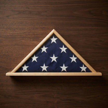 Memorial Flag Display Shadow Box - Fit 3' x 5' flag.