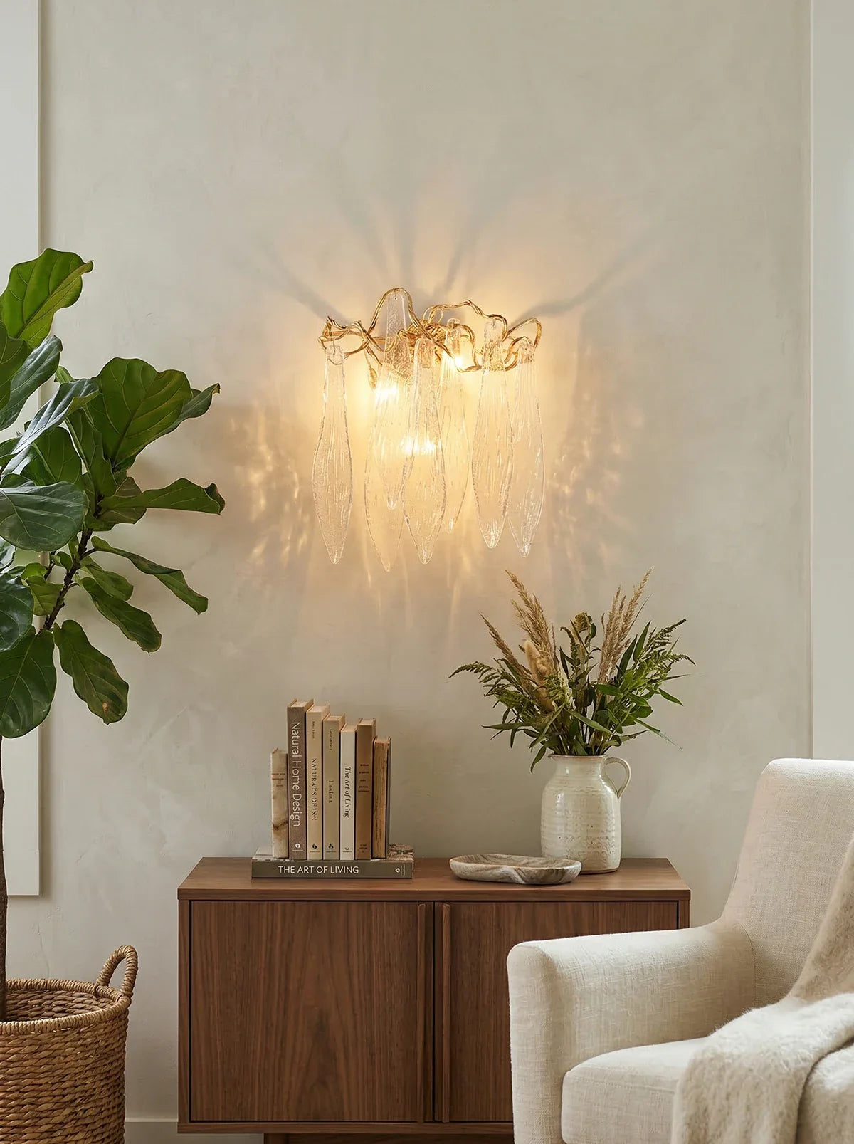 Waterfall Crystal Wall Lamp
