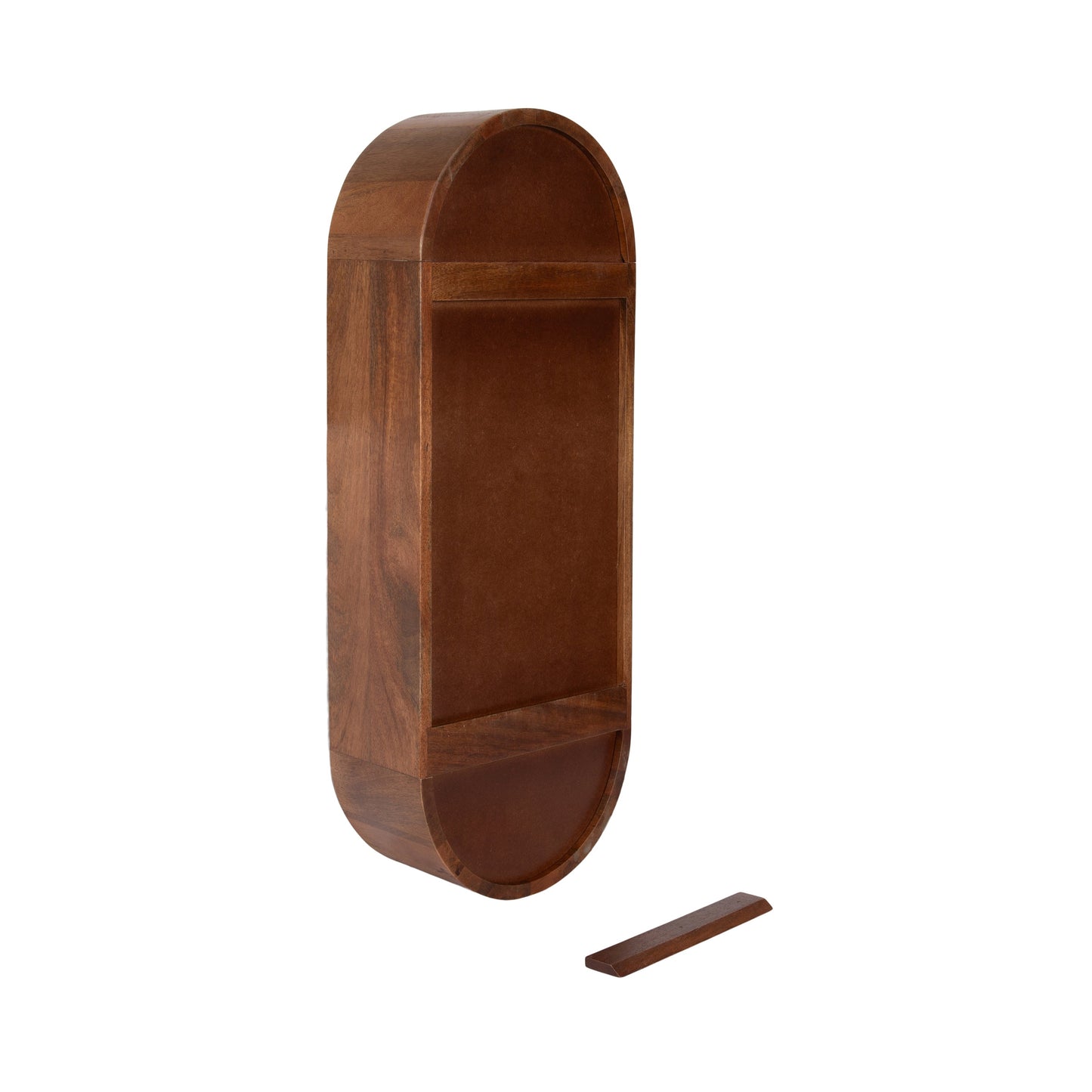 Hutton Wood Capsule Wall Shelf