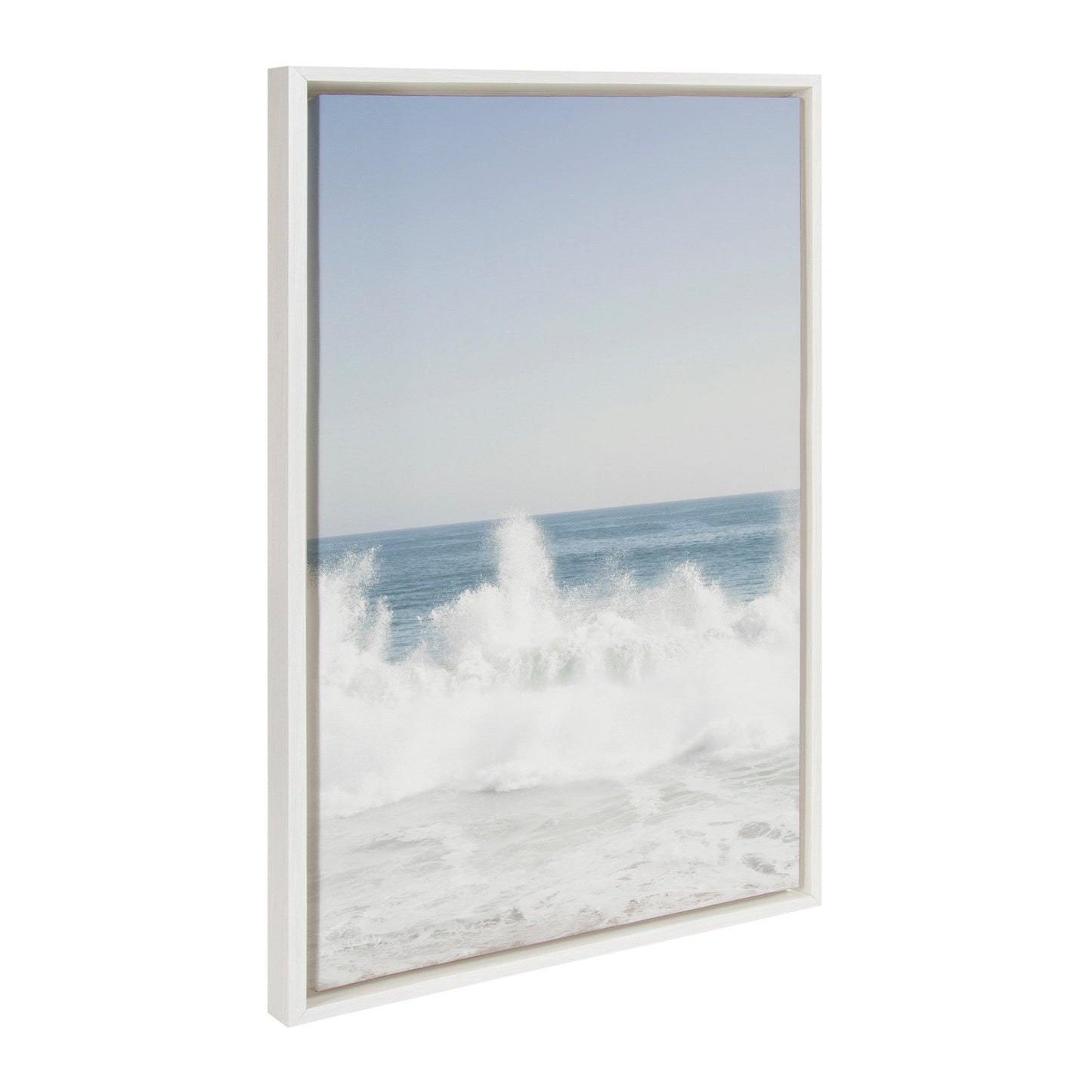 Sylvie Waves Crashing Framed Canvas Set by Caroline Mint