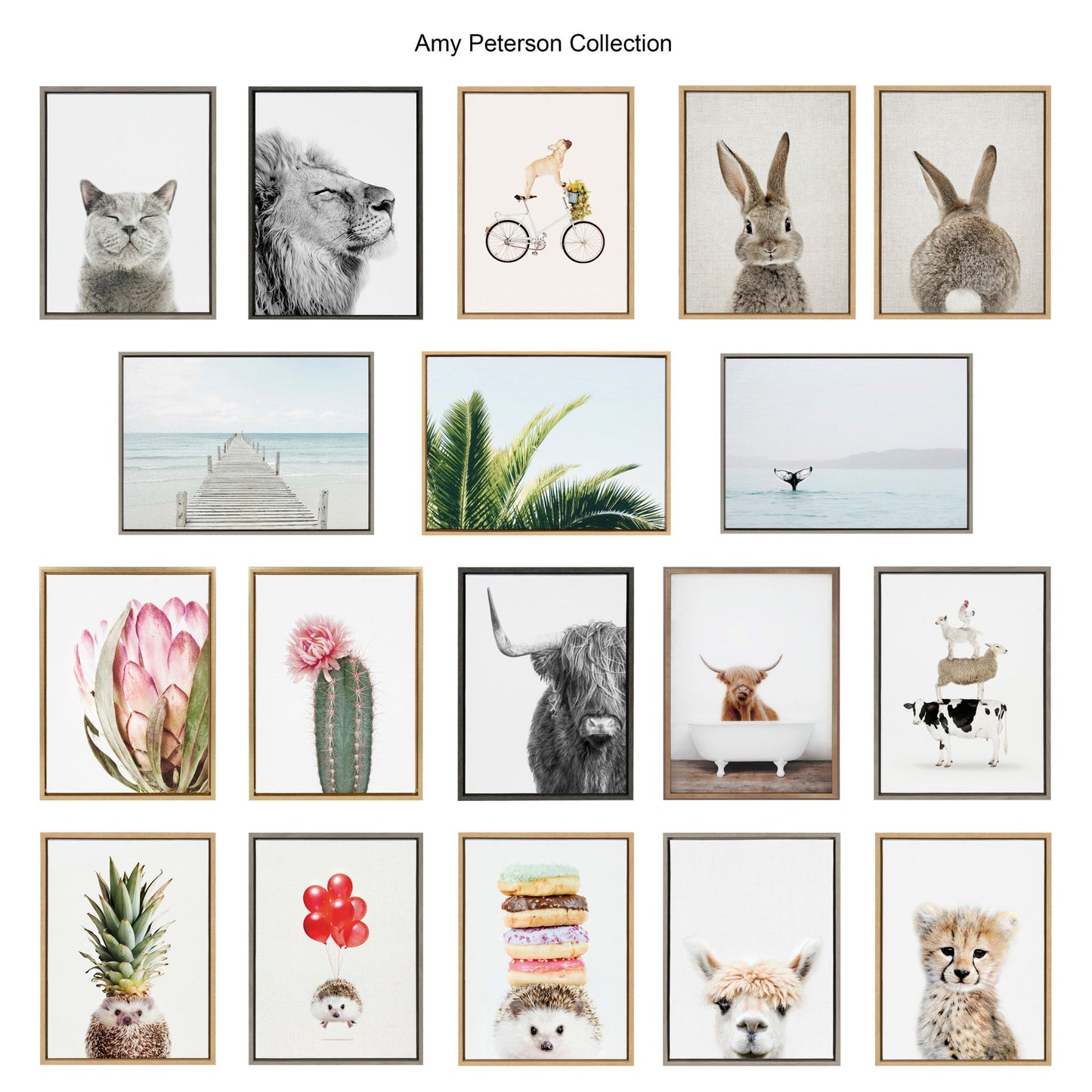 Sylvie Lone Joshua Tree Framed Canvas by Amy Peterson Art Studio