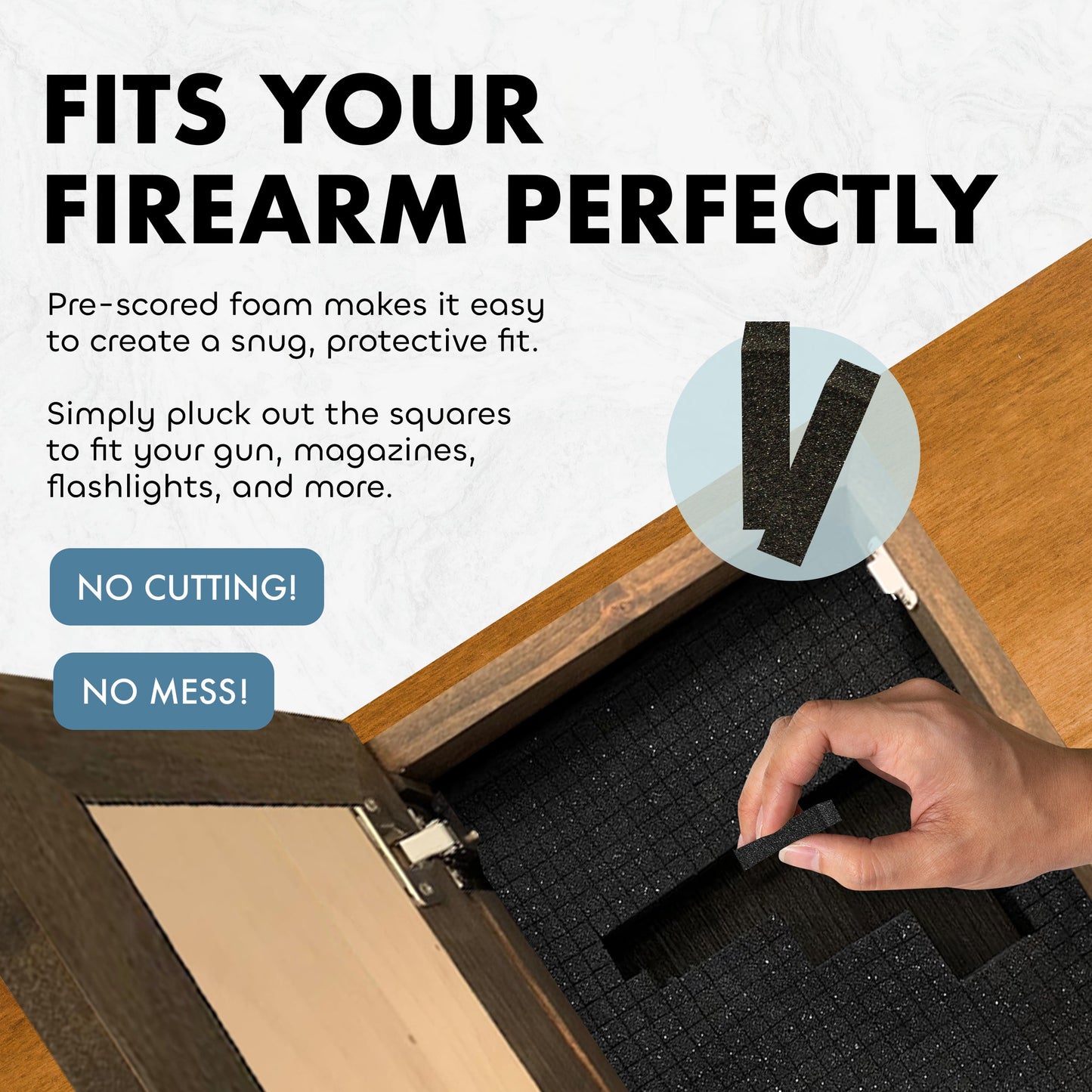 Hidden Gun Storage Cabinet Welcome to Our Home, Red Oak, Concealed Pistol Safe, Concealment Furniture, Handmade in the USA, Home Self Defense