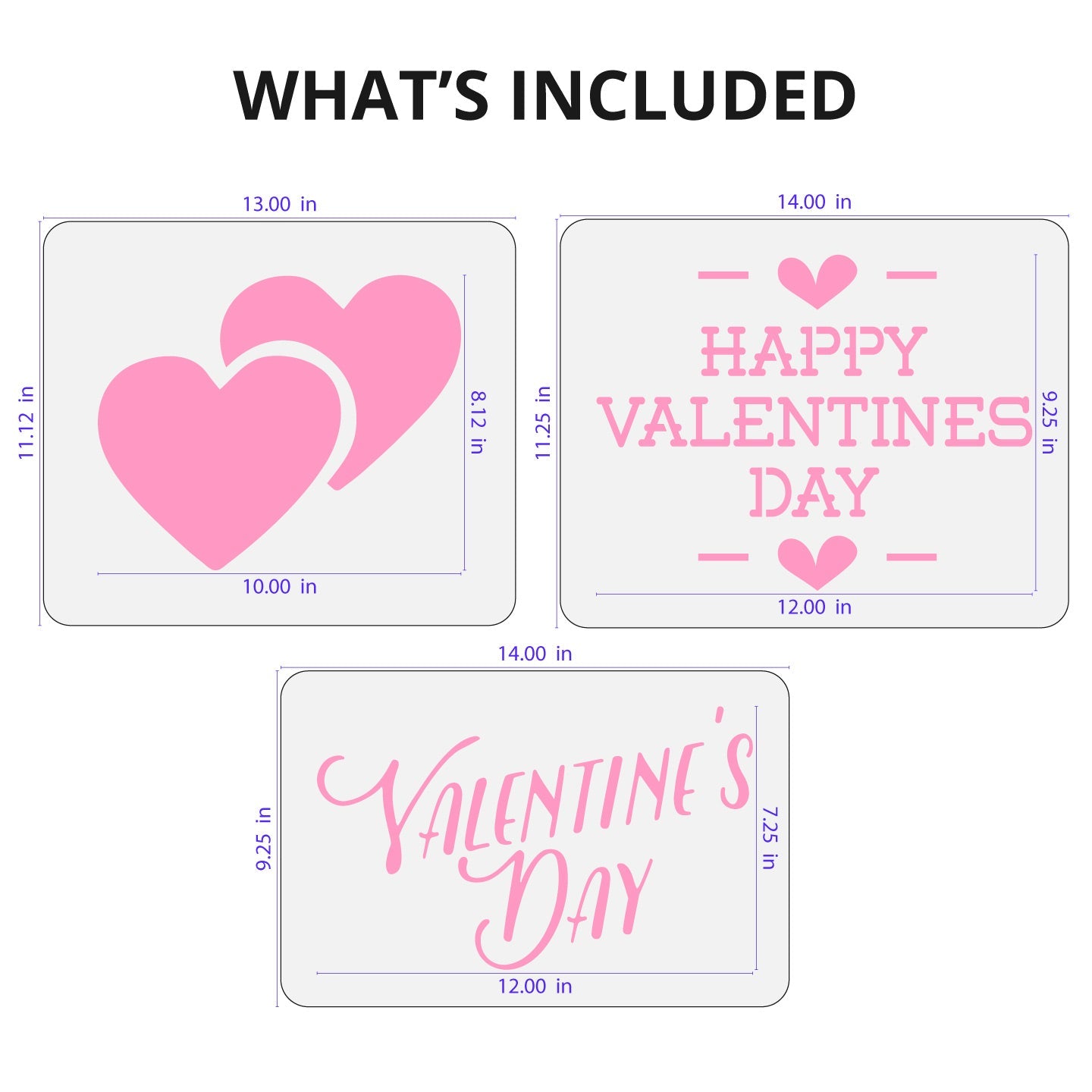 Valentine's Day Stencil Set