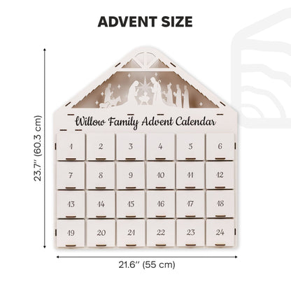 Christmas Advent Calendar - White
