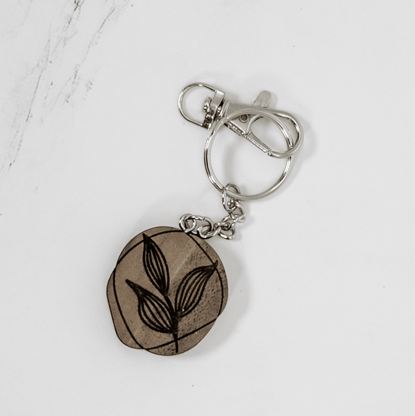 Wood Keychain | Small Organic