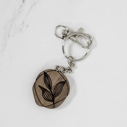 Wood Keychain | Small Organic