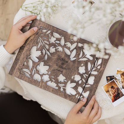 Wooden Photo Album - Floret
