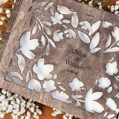 Wooden Photo Album - Floret