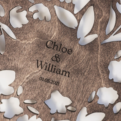 Wooden Photo Album - Floret
