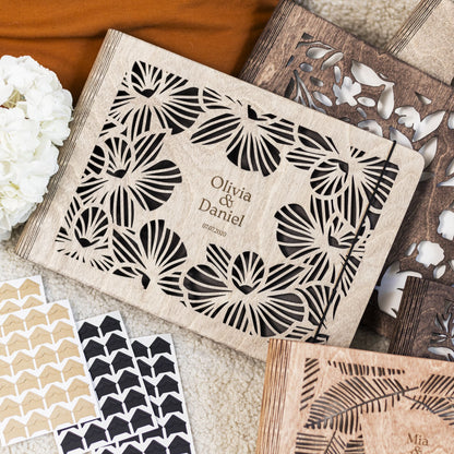 Wooden Photo Album - Orchid