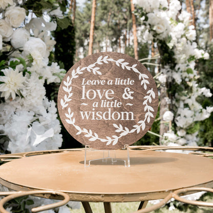 Memory Sign Acrylic Circle