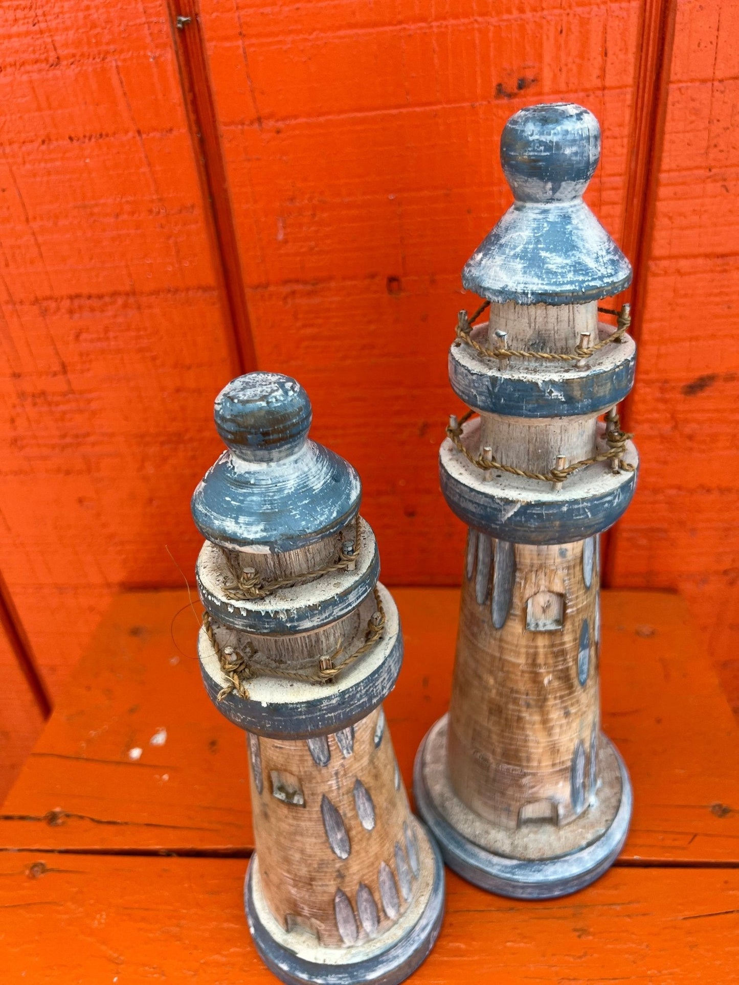 Wooden Lighthouse Figure- 3 Styles and Sizes