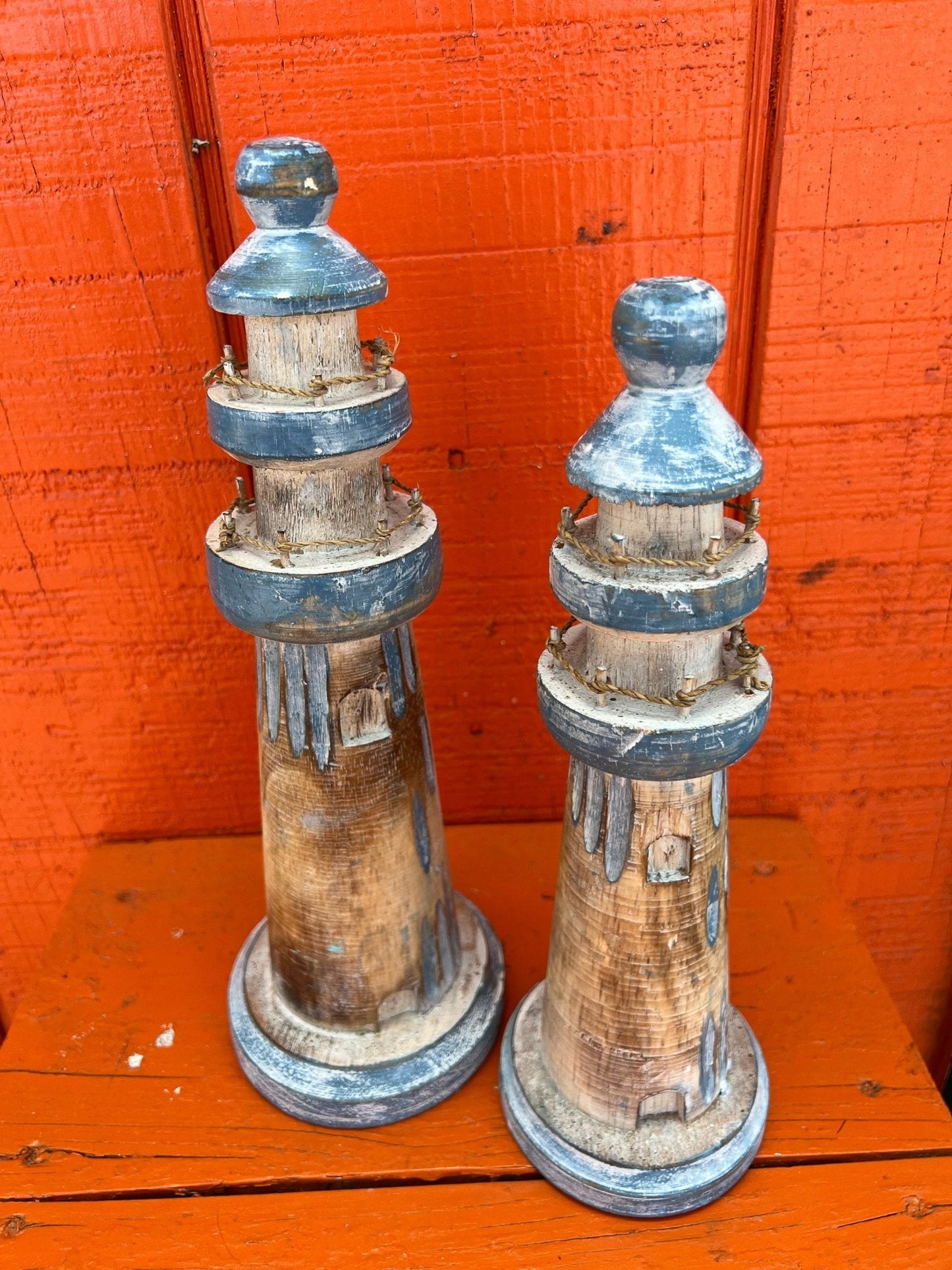Wooden Lighthouse Figure- 3 Styles and Sizes