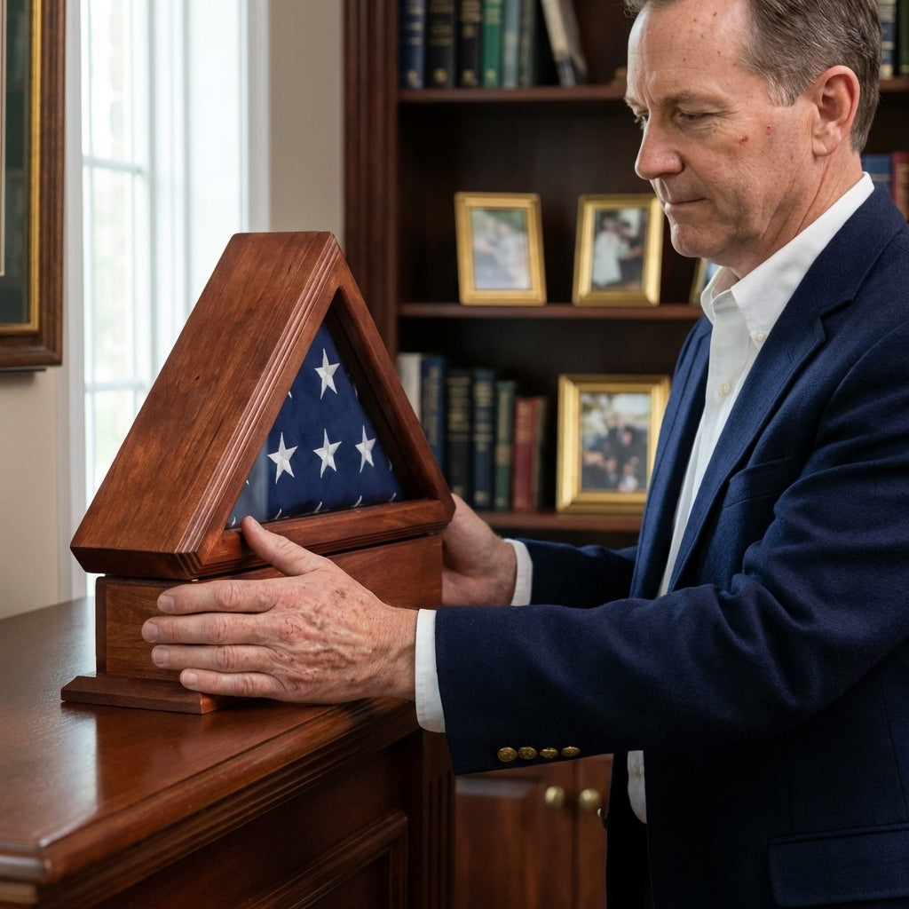 Flag Case with Pedestal for 3ft x 5ft Flag