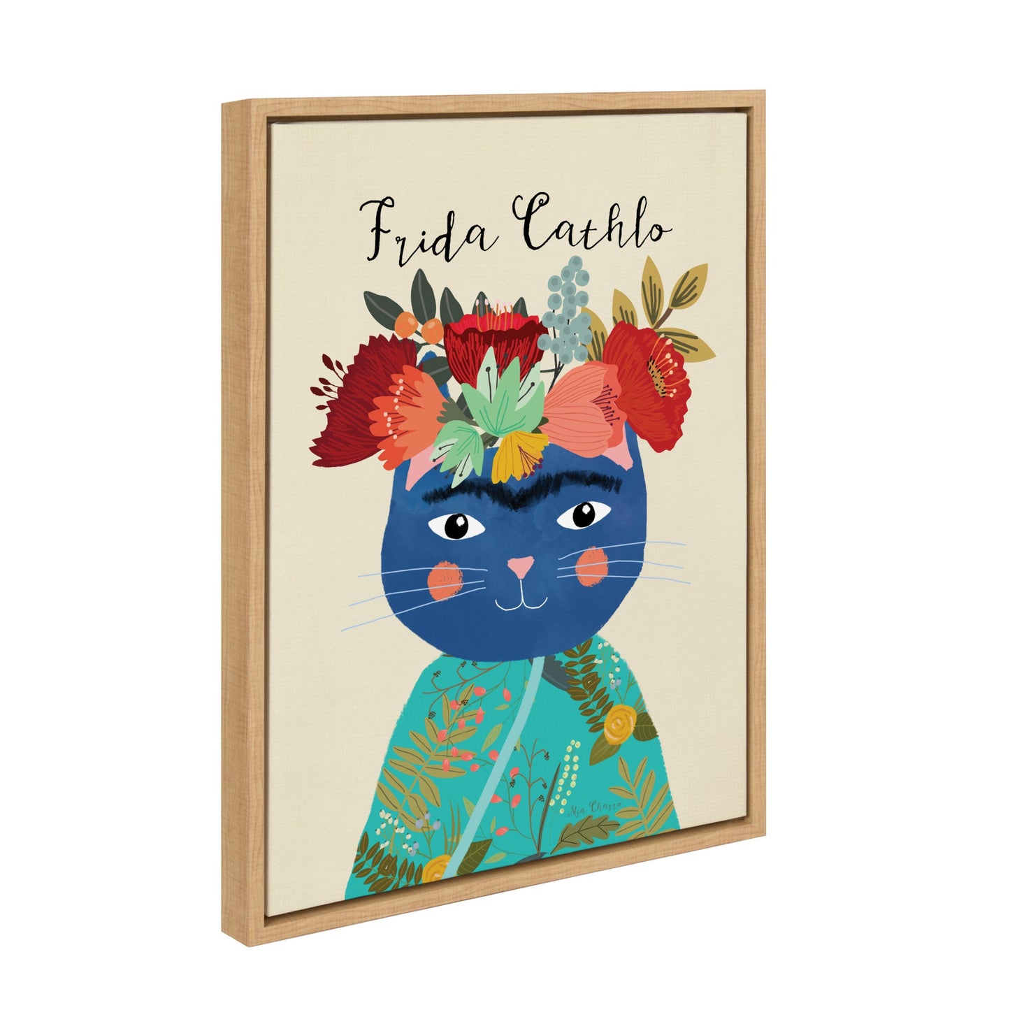 Sylvie Frida Cathlo Framed Canvas by Mia Charro