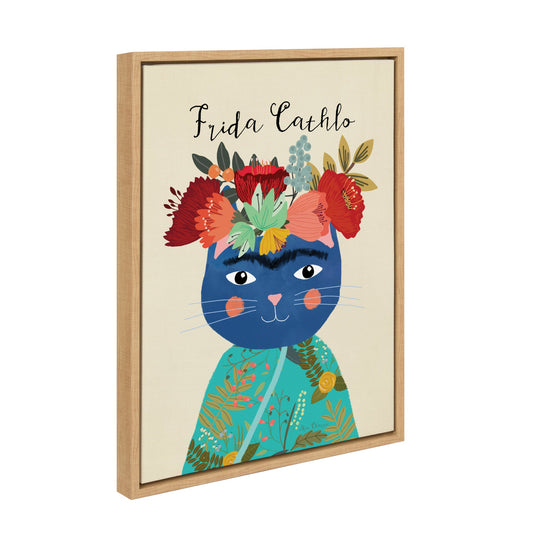 Sylvie Frida Cathlo Framed Canvas by Mia Charro