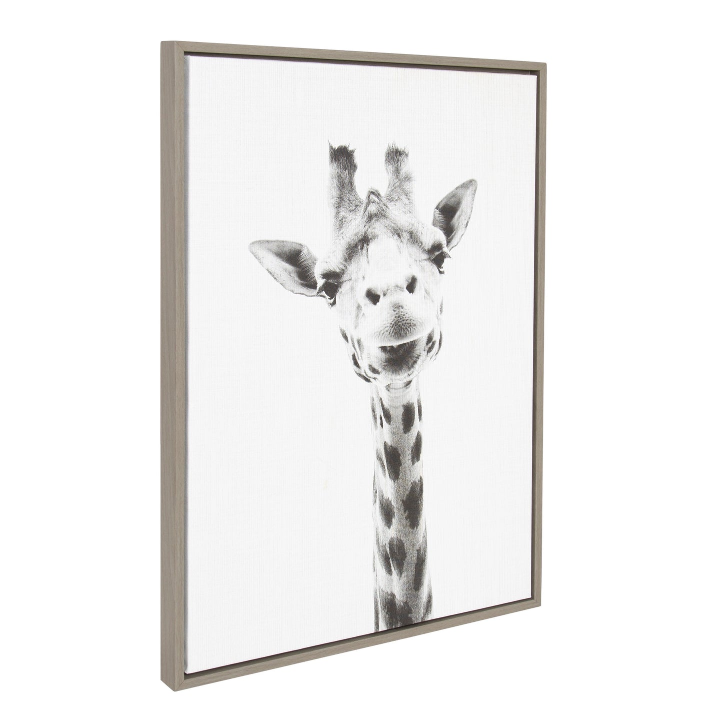 Sylvie Giraffe Framed Canvas by Simon Te of Tai Prints