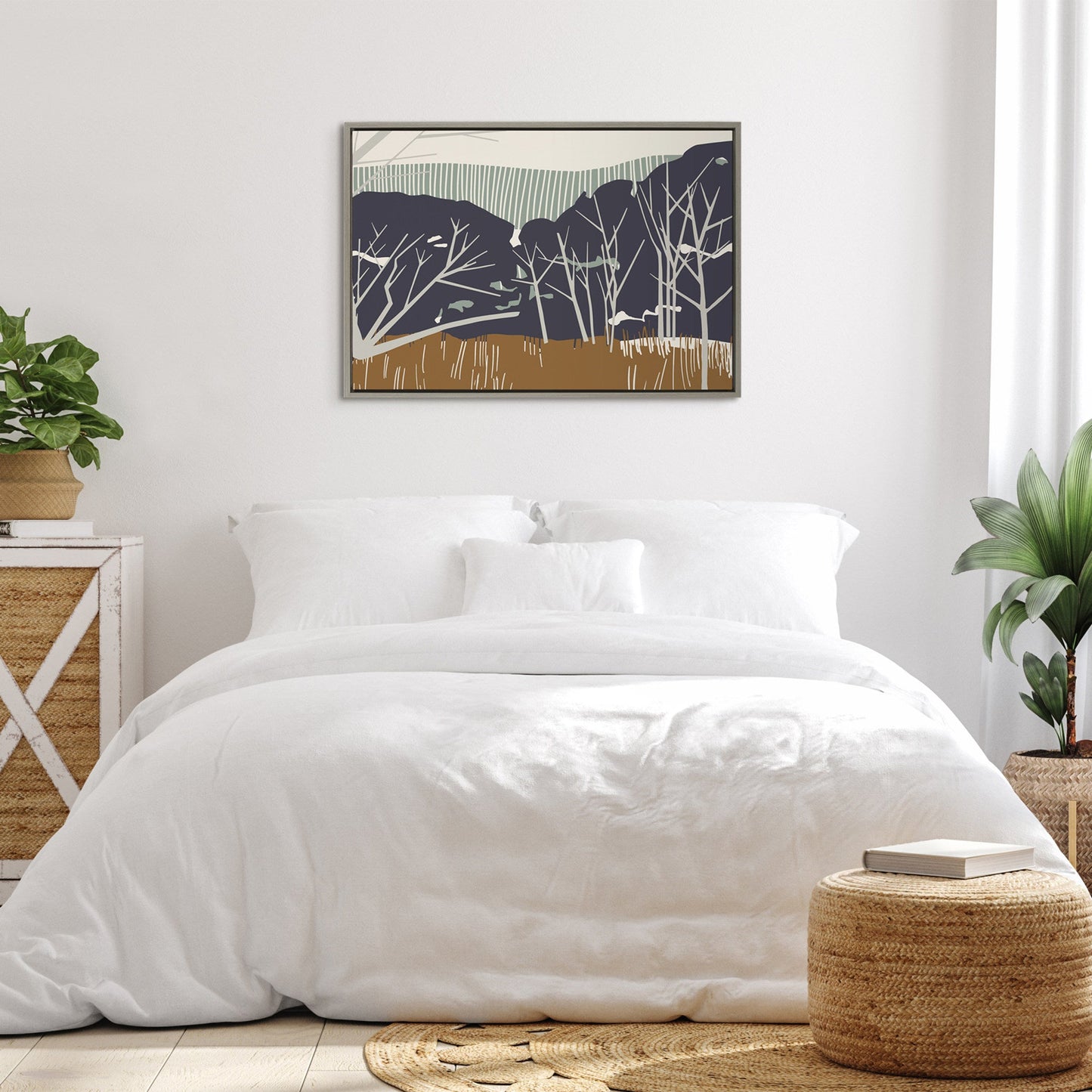 Sylvie Daily Walk Marsh Horizontal Framed Canvas by Hannah Beisang