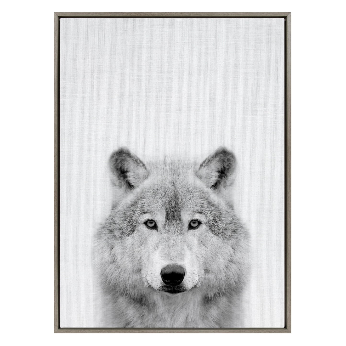 Sylvie Wolf Framed Canvas by Simon Te Tai