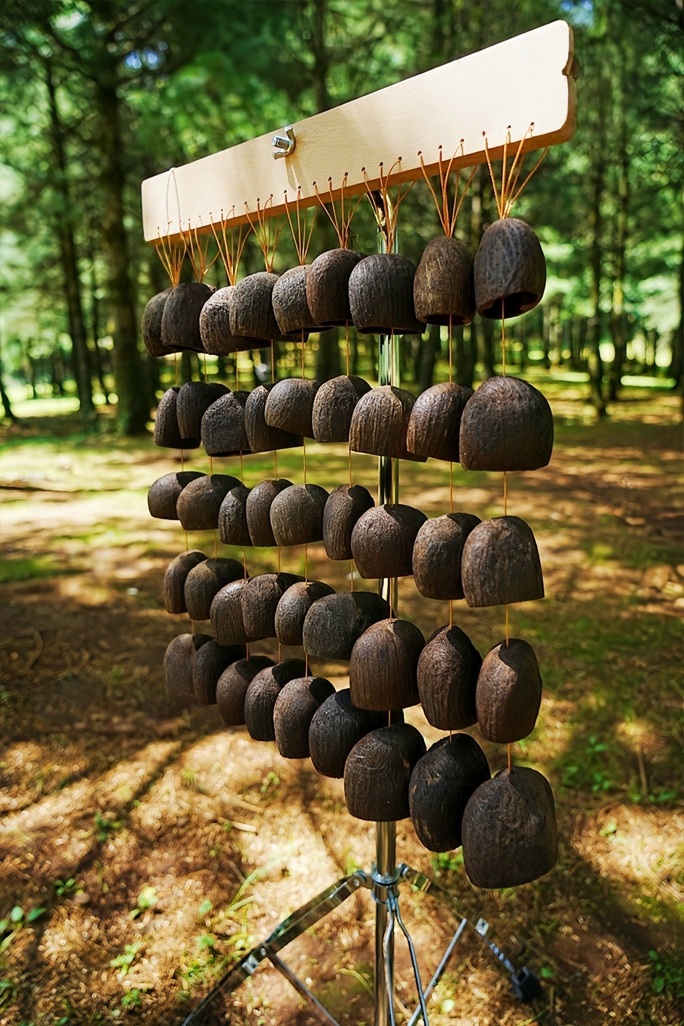 Handmade Salin Seed Shell Bar Chime – Natural Rainforest Decor