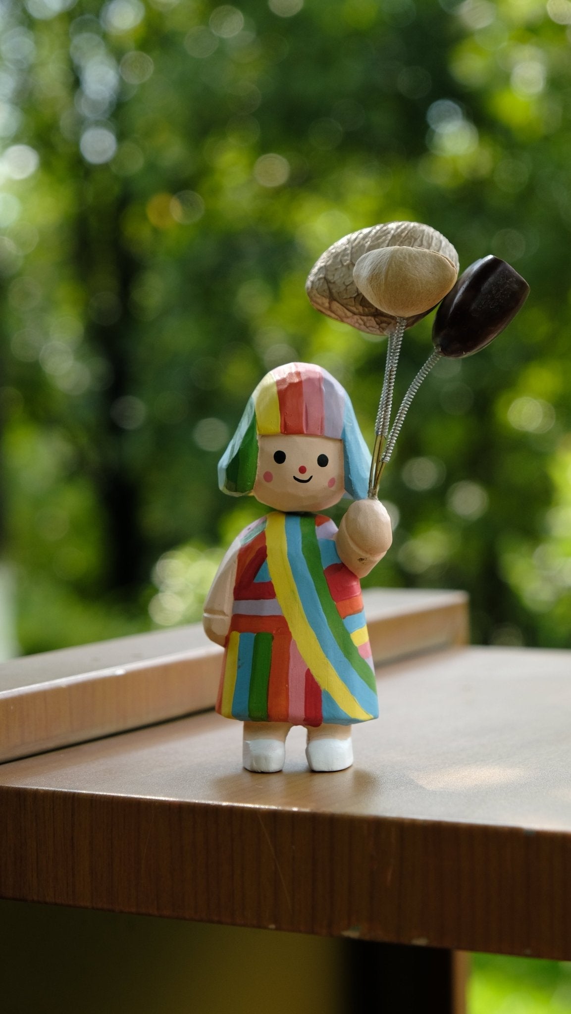"The Rainbow Girl" Seed Balloon Figure