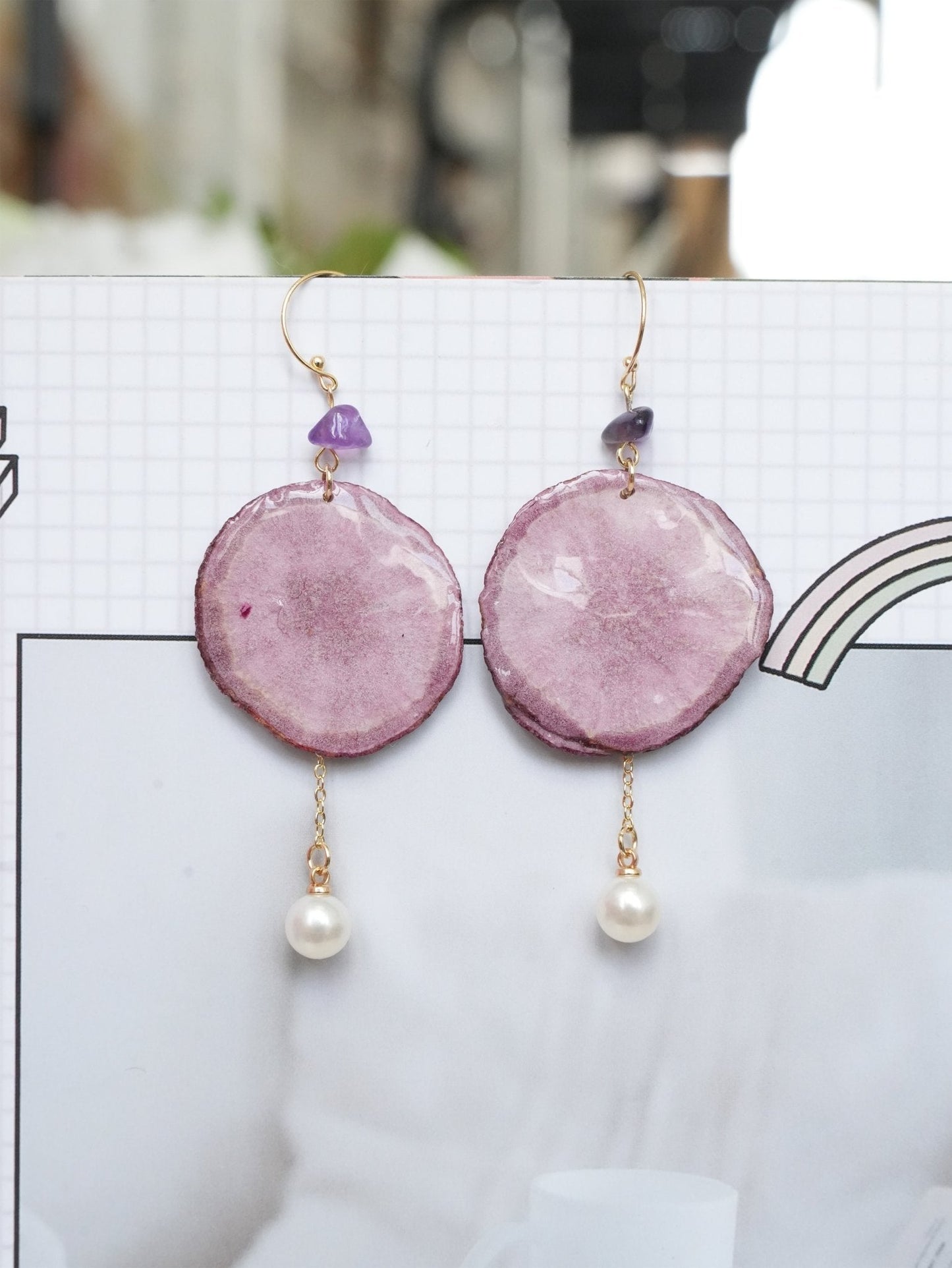 "Harvest Gem" Real Carrot＆Potato Earrings