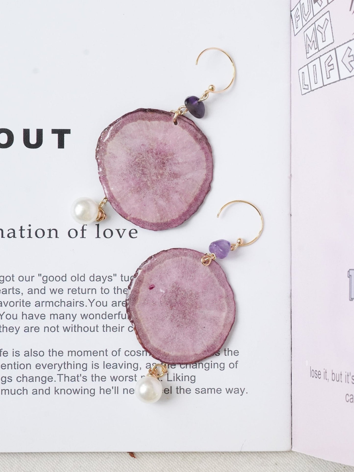 "Harvest Gem" Real Carrot＆Potato Earrings