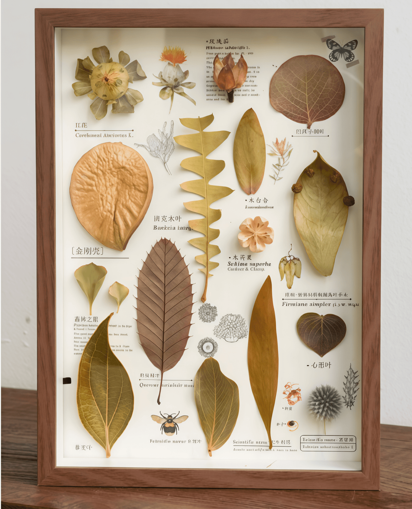 "The Rainforest Seed Vault" Tropical Specimen Shadow Box