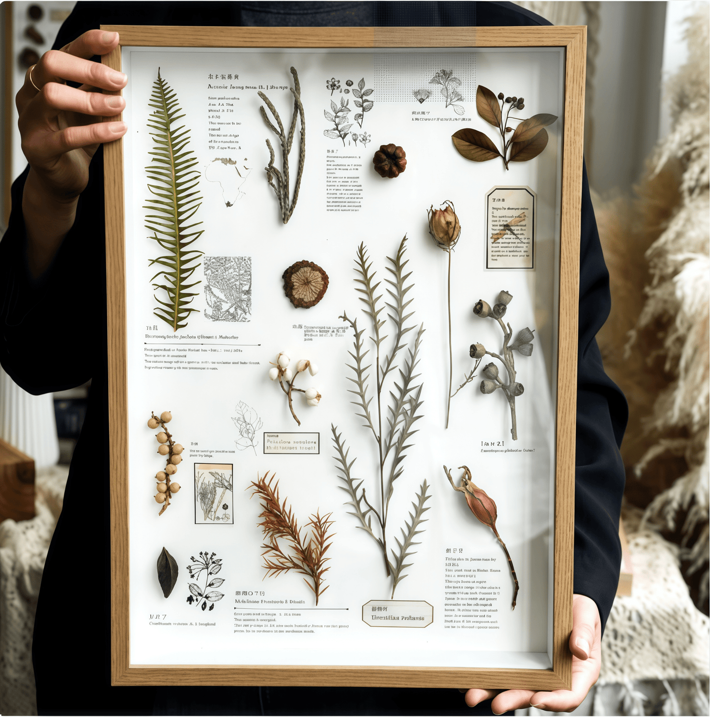 "The Rainforest Seed Vault" Tropical Specimen Shadow Box