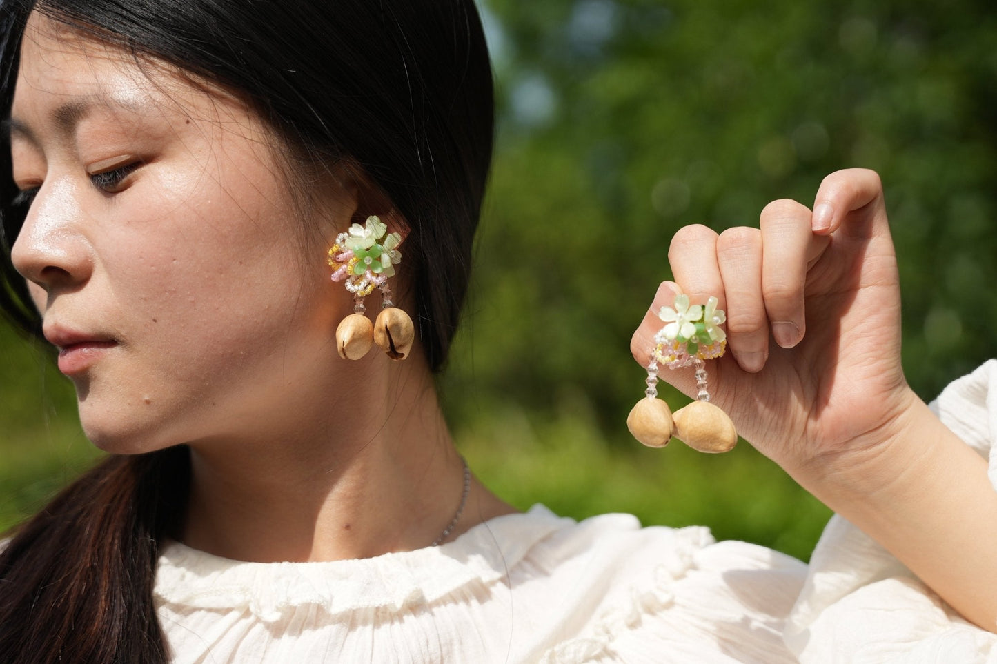 "Spring Blossom" Flower Seed Earrings