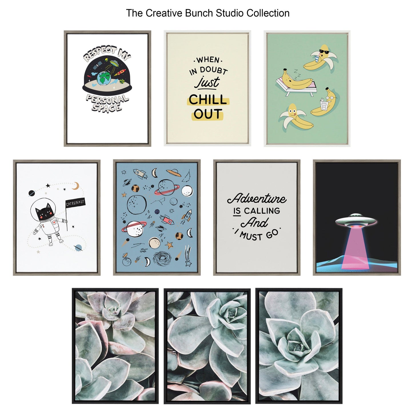 Sylvie Personal Space Framed Canvas by The Creative Bunch Studio