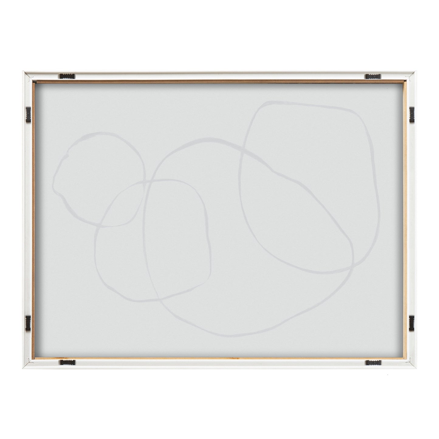 Blake 869 Going In Circles Framed Printed Glass by Teju Reval of SnazzyHues