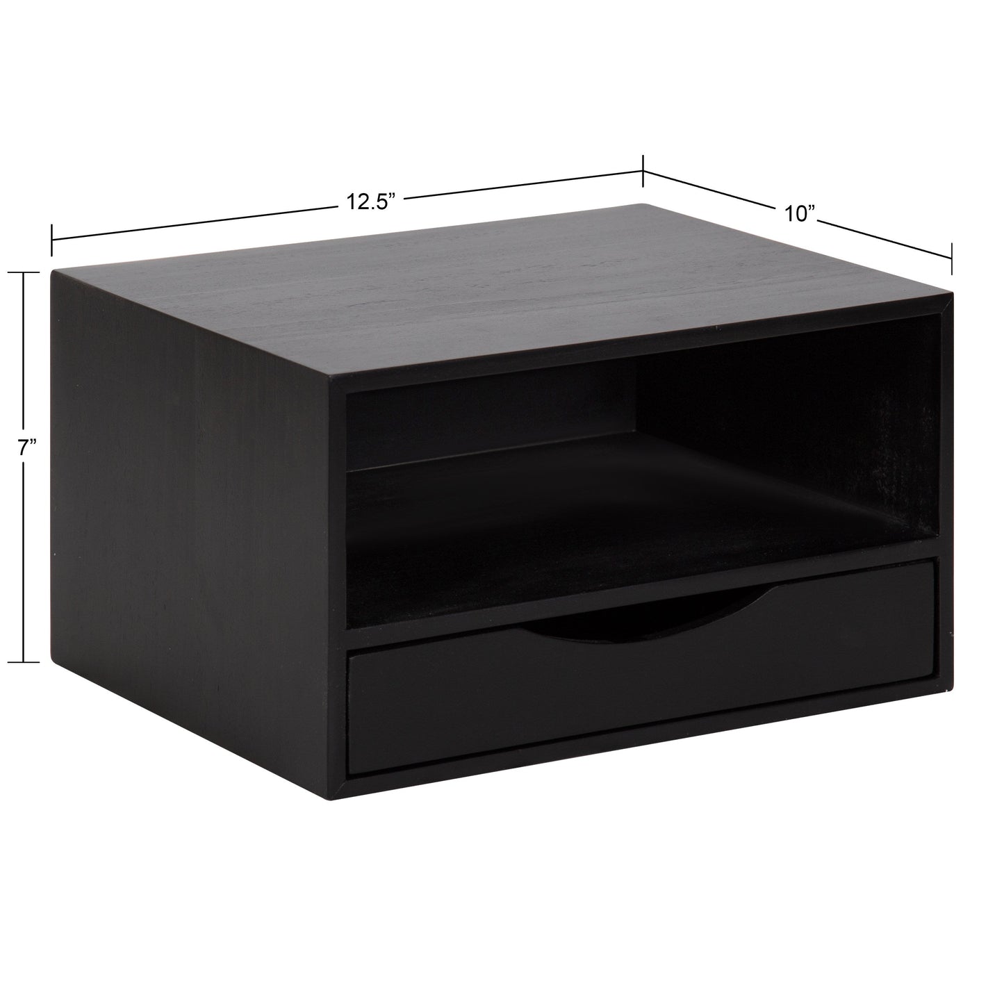 Hutton Floating Wall Shelf with Drawer